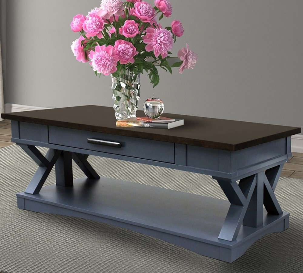 Parker House - Americana Modern Denim Cocktail Table - AME01-DEN veiw 1