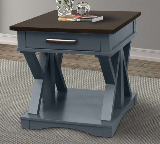 Parker House - Americana Modern Denim End Table - AME02-DEN veiw 1