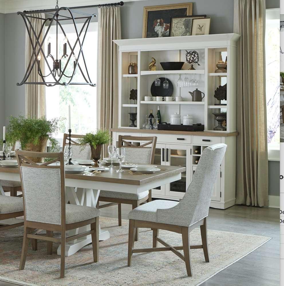 Parker House - Americana Modern Dining 2 piece 69 in. Buffet and Display Hutch with quartz insert - DAME#69-2-COT veiw 2