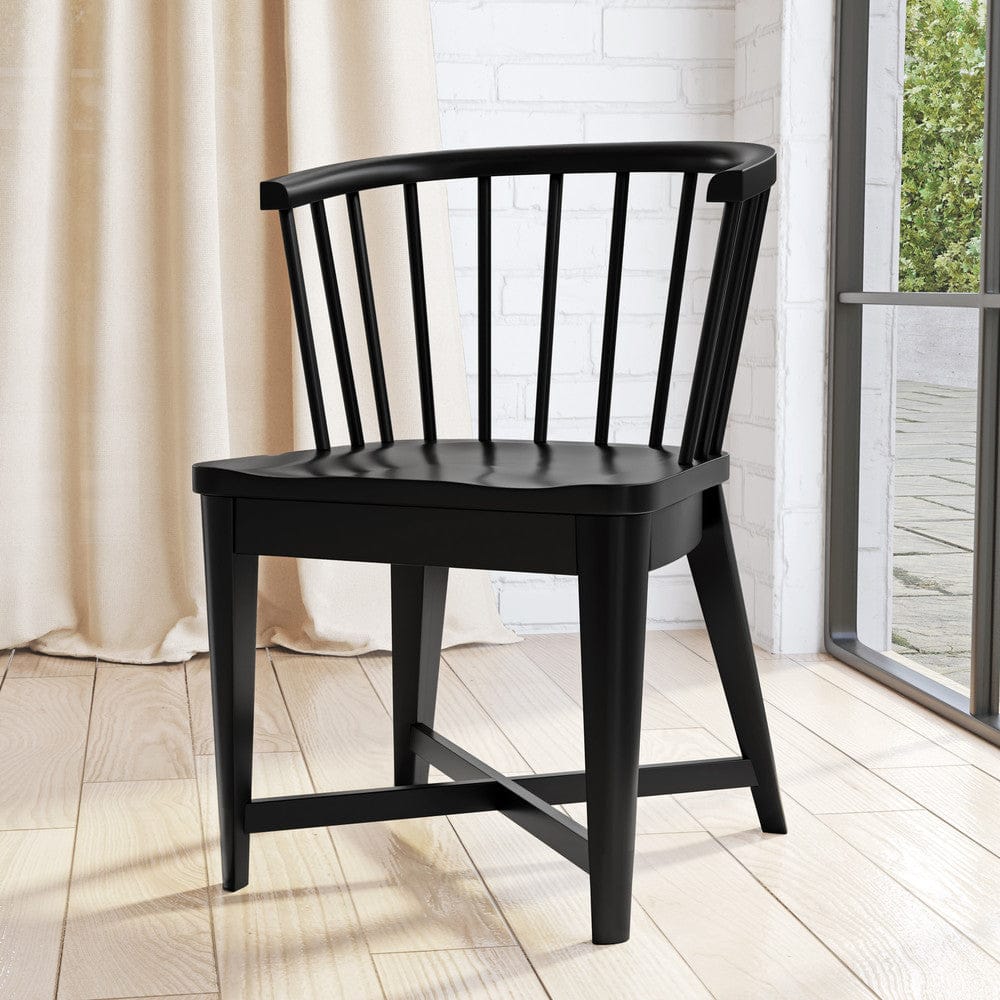 Parker House -  Americana Modern Dining 48-66in Round Dining Table and 4 Black Barrel Chairs - DAME-5PC-48RND-2118 view 4