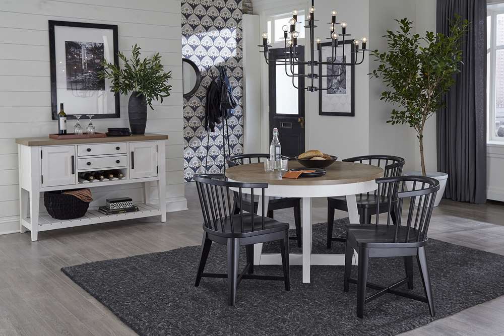 Parker House - Americana Modern Dining 48 in. Round Dining Table (extends to 66 in. with in. Leaf) - DAME#48RND-COT view 2