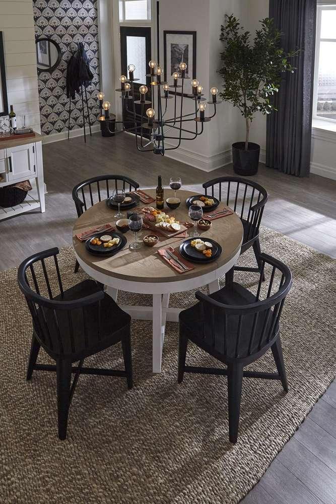 Parker House - Americana Modern Dining 48 in. Round Dining Table (extends to 66 in. with in. Leaf) - DAME#48RND-COT view 3