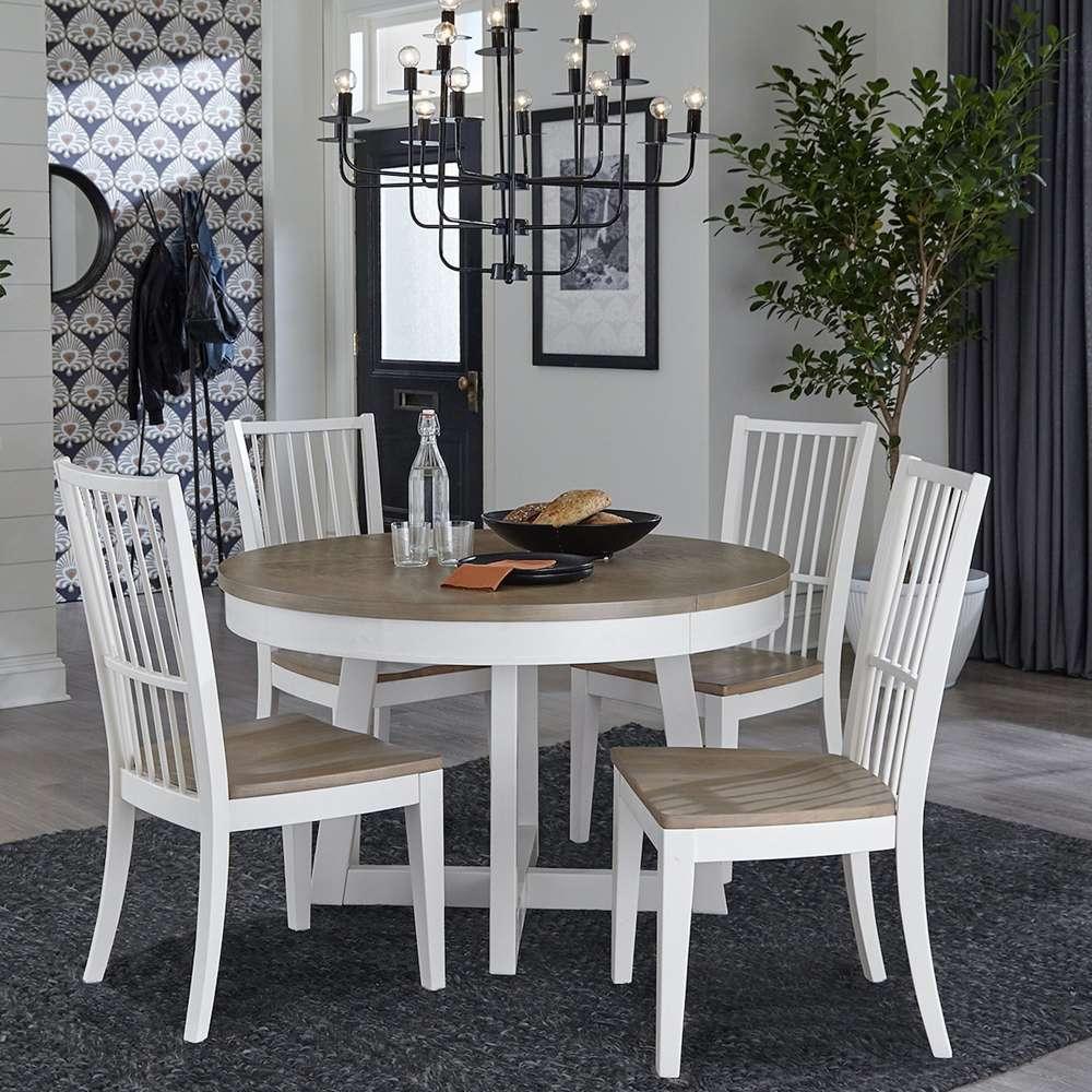 Parker House - Americana Modern Dining 48 in. Round Dining Table (extends to 66 in. with in. Leaf) - DAME#48RND-COT view 4