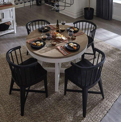 Parker House - Americana Modern Dining 48 in. Round Dining Table (extends to 66 in. with in. Leaf) - DAME#48RND-COT view 5