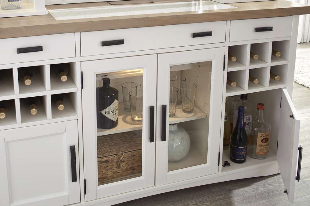 Parker House - Americana Modern Dining 66 in. x 19 in. Buffet Server with quartz insert - DAME#66B-COT view 4
