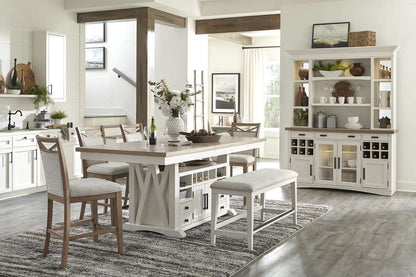 Parker House - Americana Modern Dining 72 in. Island Counter-Height Table (extends to 90 in. with 18in Butterfly Leaf) - DAME#72CH-2-COT veiw 3