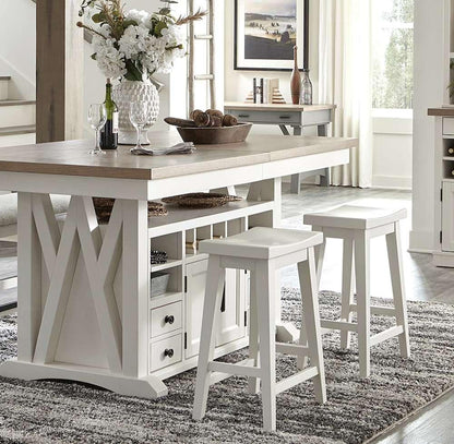 Parker House - Americana Modern Dining 72 in. Island Counter-Height Table (extends to 90 in. with 18in Butterfly Leaf) - DAME#72CH-2-COT veiw 5