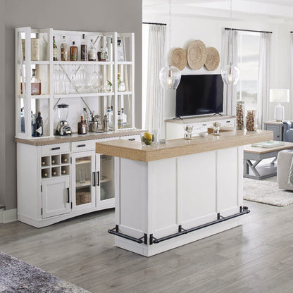 Parker House - Americana Modern Dining 78 in. Bar with quartz insert - DAME#78BAR-2-COT view 3