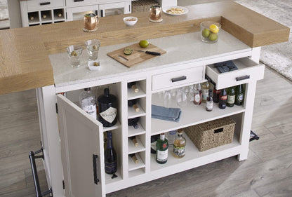 Parker House - Americana Modern Dining 78 in. Bar with quartz insert - DAME#78BAR-2-COT view 6