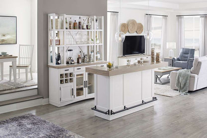 Parker House - Americana Modern Dining 78 in. Bar with quartz insert - DAME#78BAR-2-COT veiw 3