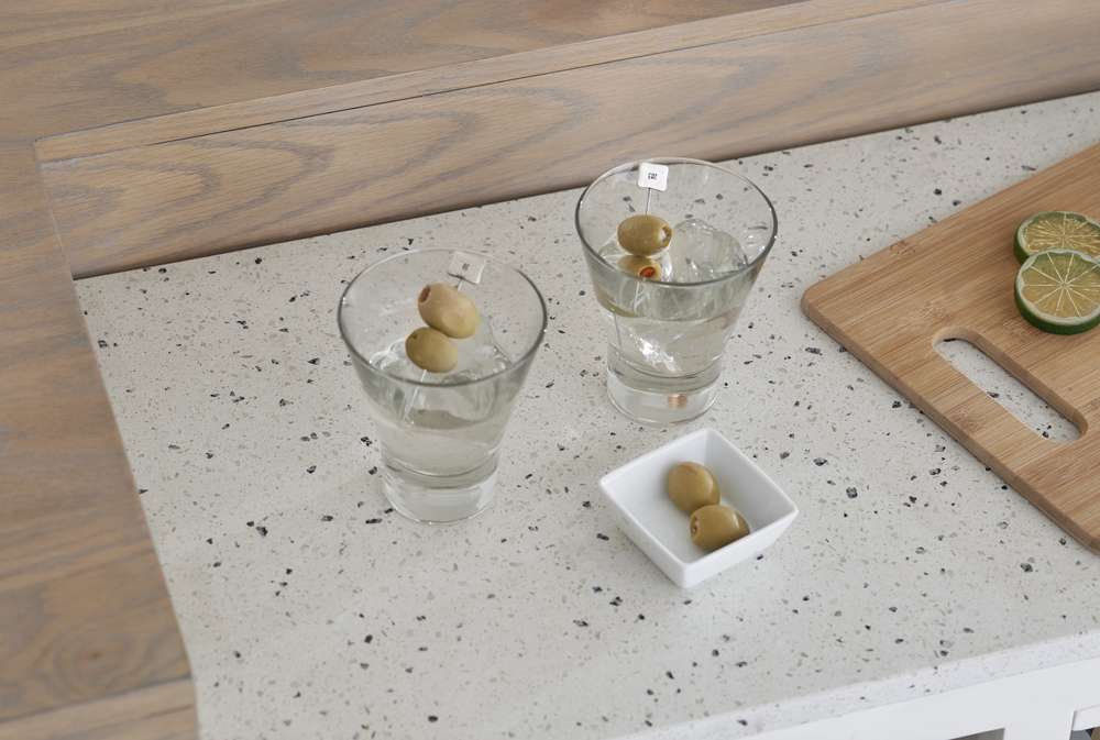 Parker House - Americana Modern Dining 78 in. Bar with quartz insert - DAME#78BAR-2-COT veiw 4