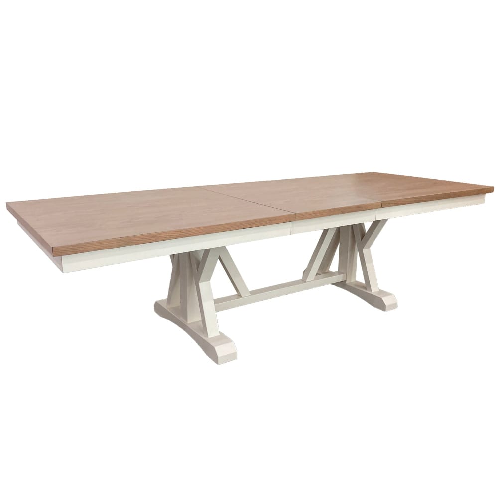 Parker House - Americana Modern Dining 88 in. Trestle Dining Table (extends to 112 in. with 24 in. Butterfly Leaf) - DAME#88TRES-2-COT view 2