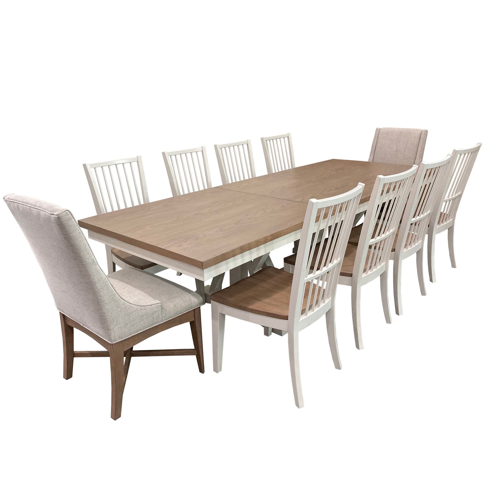 Parker House - Americana Modern Dining 88 in. Trestle Dining Table (extends to 112 in. with 24 in. Butterfly Leaf) - DAME#88TRES-2-COT view 7