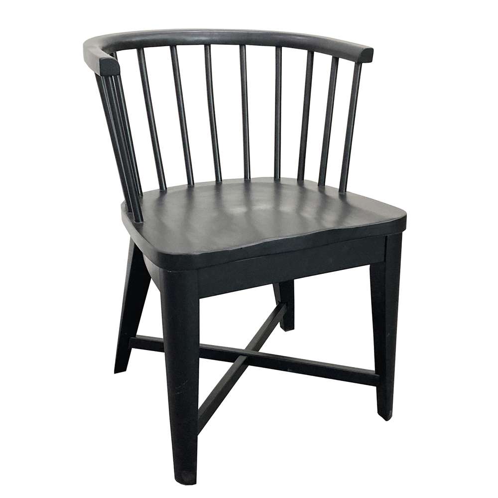 Parker House - Americana Modern Dining Barrel Dining Chair  (Set of 2) - DAME#2118-BLK view 4