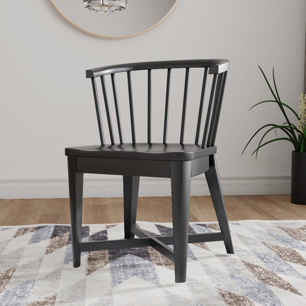 Parker House - Americana Modern Dining Barrel Dining Chair (Set of 2) - DAME#2118-BLK view 6