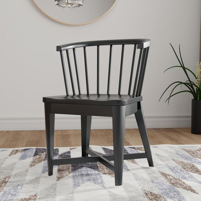 Parker House - Americana Modern Dining Barrel Dining Chair (Set of 2) - DAME#2118-2-BLK veiw 4