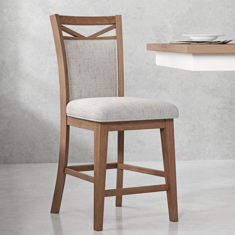 Parker House -  Americana Modern Dining Island Counter Height Table with 8 upholstered chairs - DAME-9PC-72CTR-2226-COT view 6