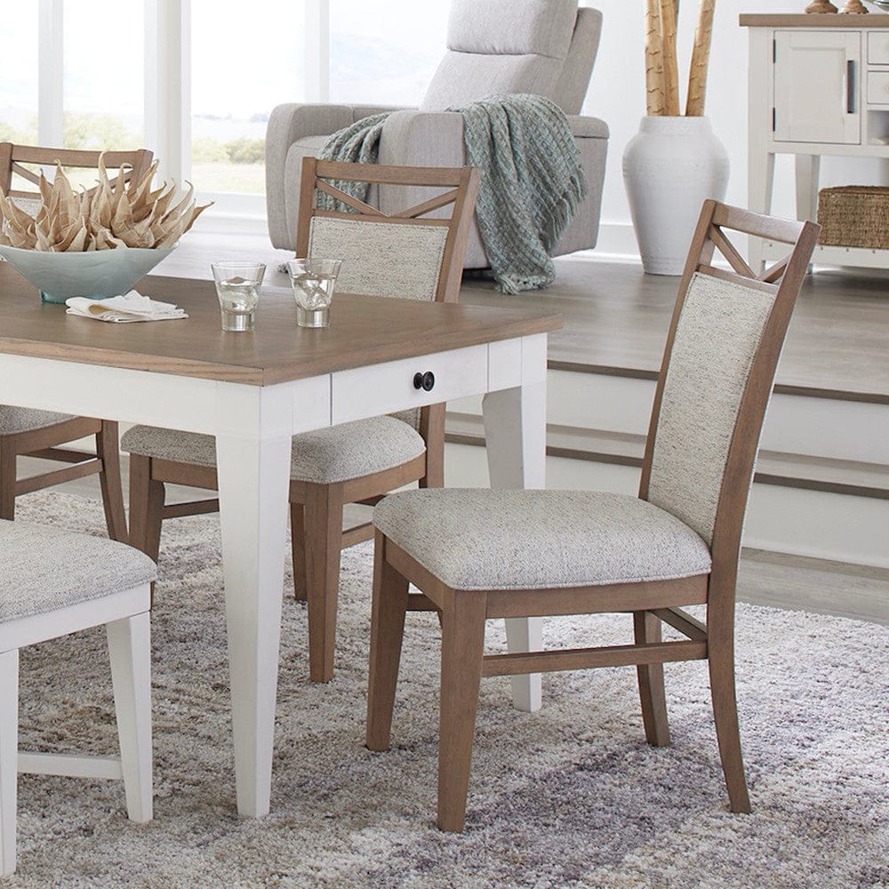 Parker House - Americana Modern Dining Rectangular Extendable Dining Table with 6 Upholstered Dining Chairs - DAME-7PC-RECT-DINING view 6