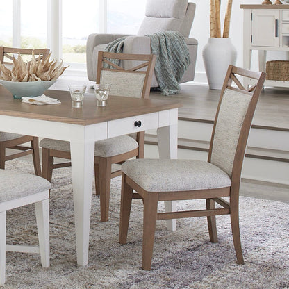 Parker House - Americana Modern Dining Rectangular Extendable Dining Table with 6 Upholstered Dining Chairs - DAME-7PC-RECT-DINING view 6