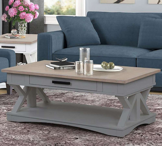 Parker House - Americana Modern Dove Cocktail Table - AME01-DOV view 2