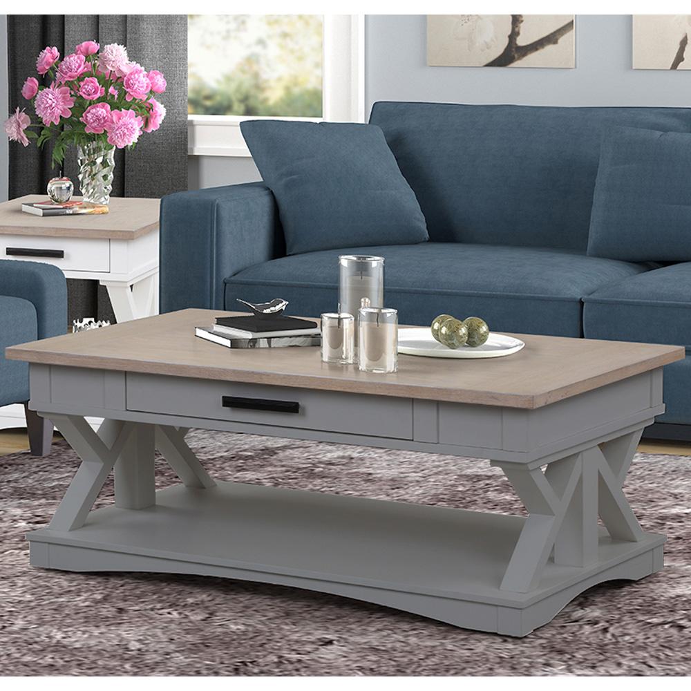 Parker House - Americana Modern - Dove Cocktail Table with 2 End Tables - AME-3PC-01-02-DOV view 4