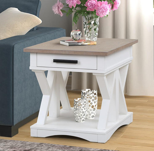 Parker House - Americana Modern End Table in Cotton - AME02-COT view 1