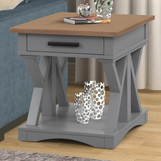 Parker House - Americana Modern End Table in Dove - AME02-DOV view 2