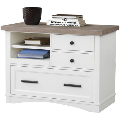 Parker House - Americana Modern Functional File with Power Center in Cotton - AME342F-COT view 1