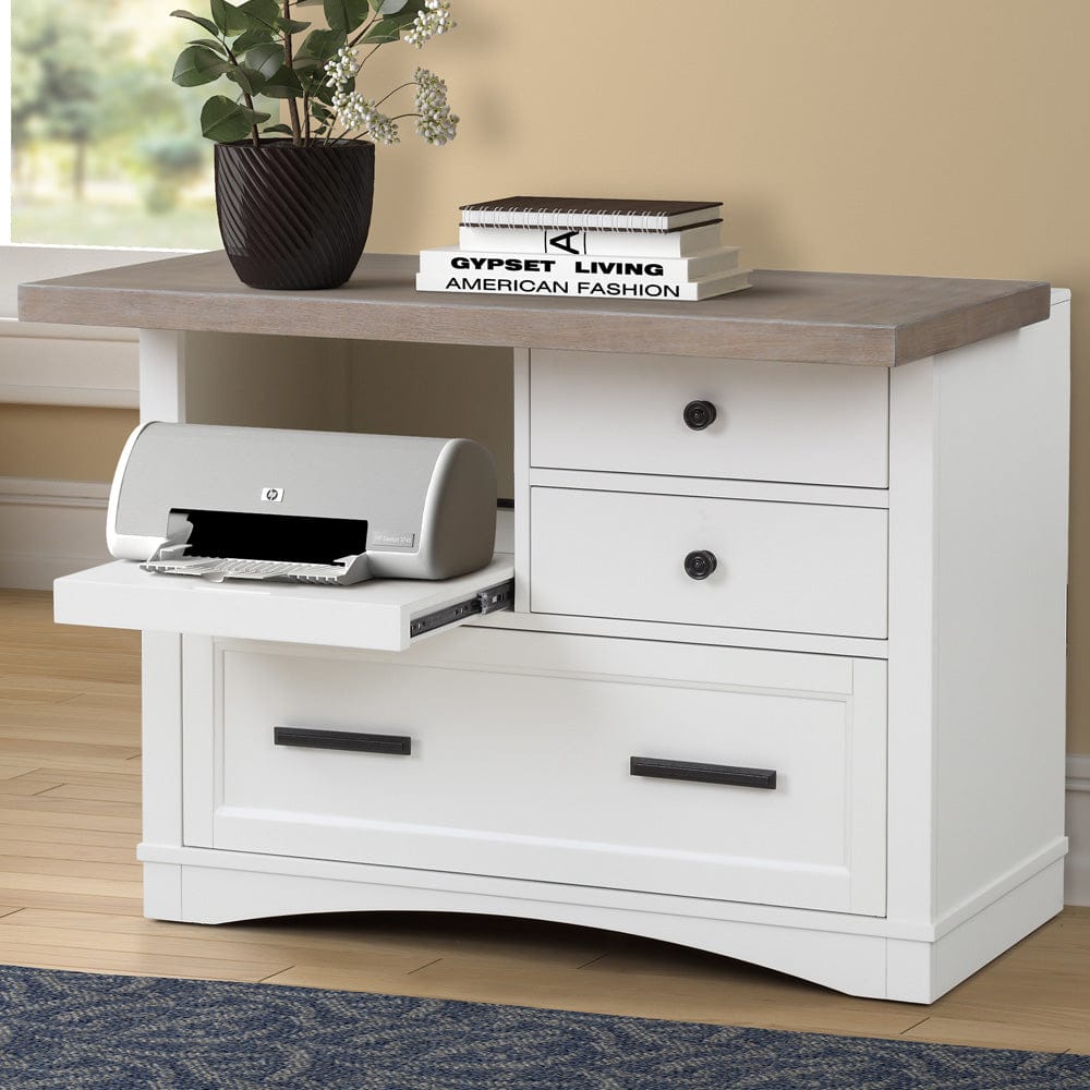 Parker House - Americana Modern Functional File with Power Center in Cotton - AME342F-COT view 4