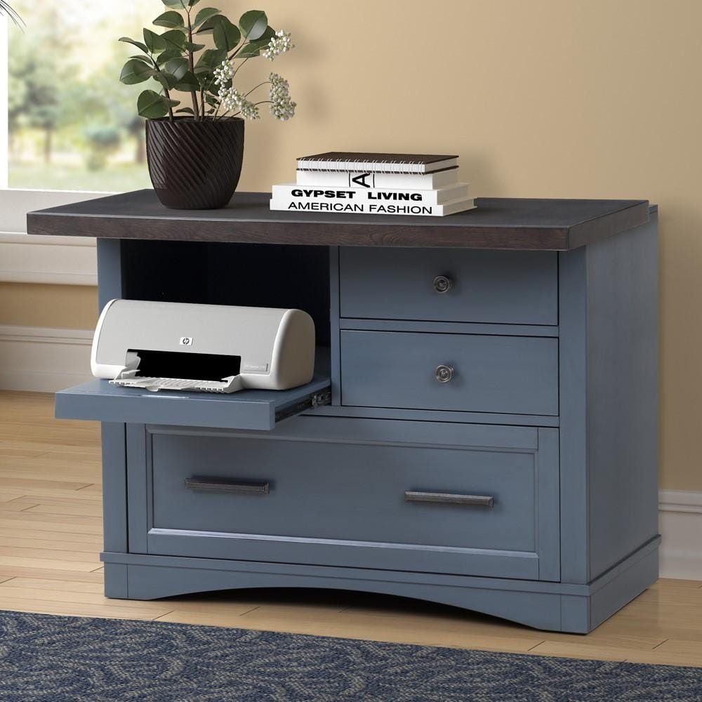 Parker House - Americana Modern Functional File with Power Center in Denim - AME342F-DEN view 1
