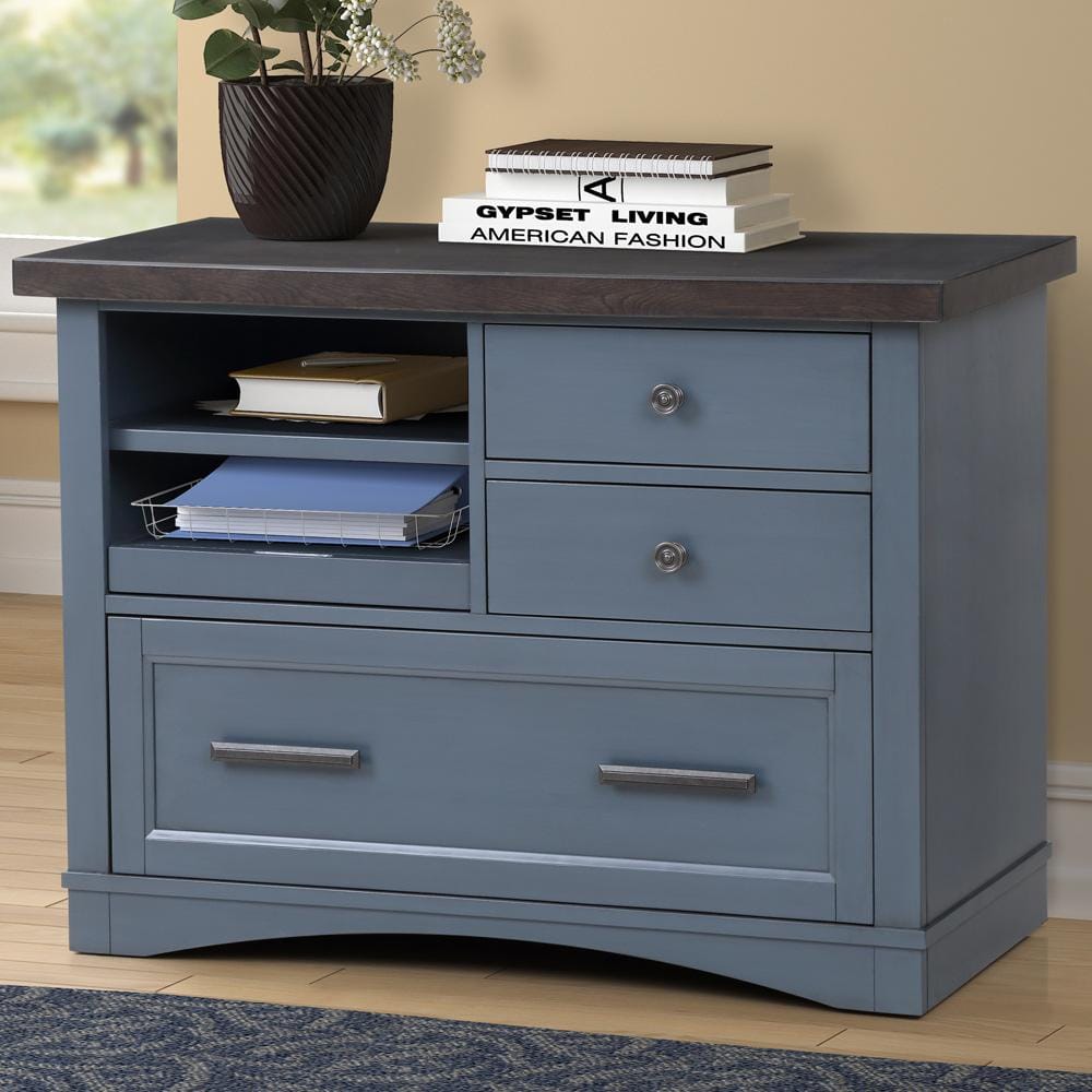 Parker House - Americana Modern Functional File with Power Center in Denim - AME342F-DEN view 2
