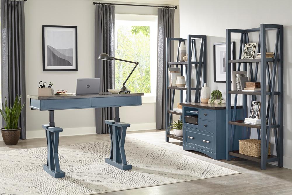 Parker House - Americana Modern Functional File with Power Center in Denim - AME342F-DEN view 4
