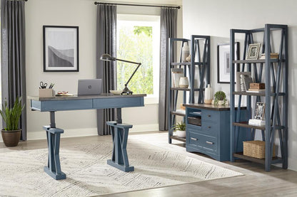 Parker House - Americana Modern Functional File with Power Center in Denim - AME342F-DEN view 4