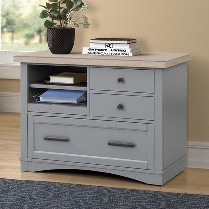 Parker House - Americana Modern Functional File with Power Center in Dove - AME342F-DOV view 1