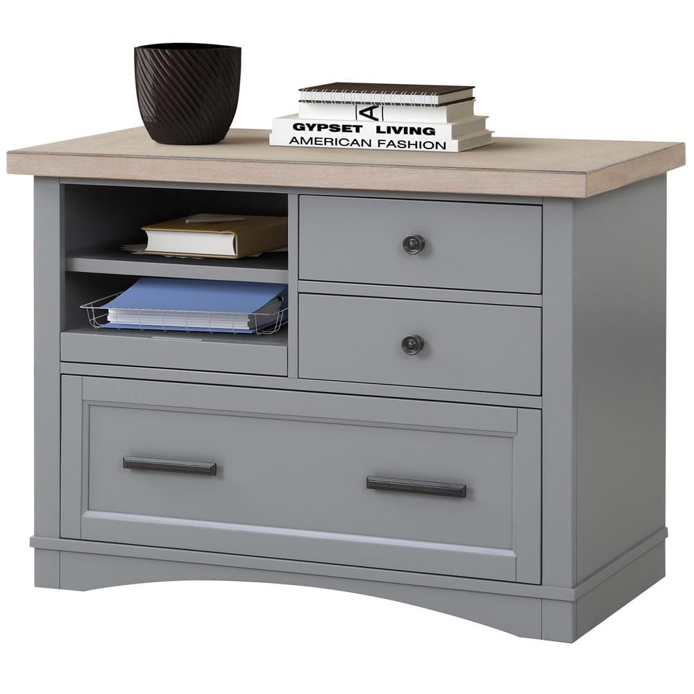 Parker House - Americana Modern Functional File with Power Center in Dove - AME342F-DOV view 3