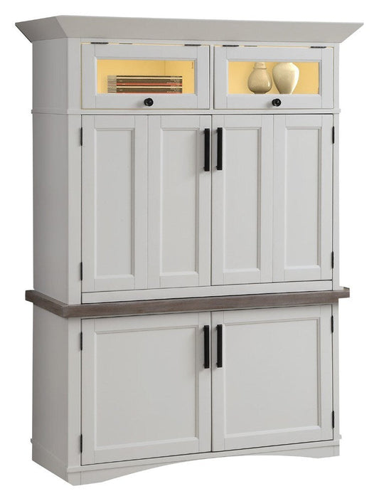 Parker House - Americana Modern Workstation with LED Light in Cotton - AME350-3-COT view 1