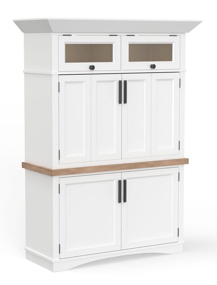 Parker House - Americana Modern Workstation with LED Light in Cotton - AME350-3-COT view 3