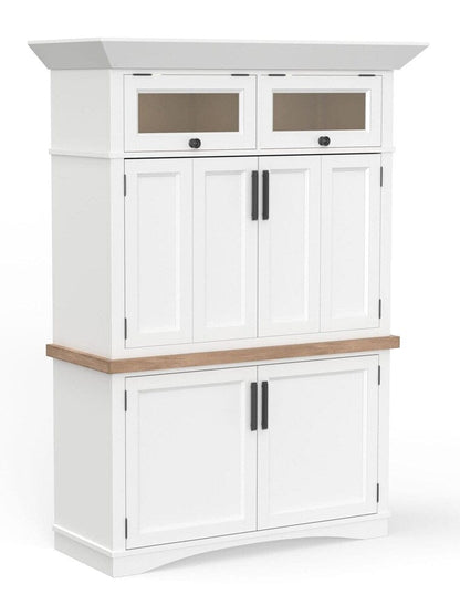 Parker House - Americana Modern Workstation with LED Light in Cotton - AME350-3-COT view 3