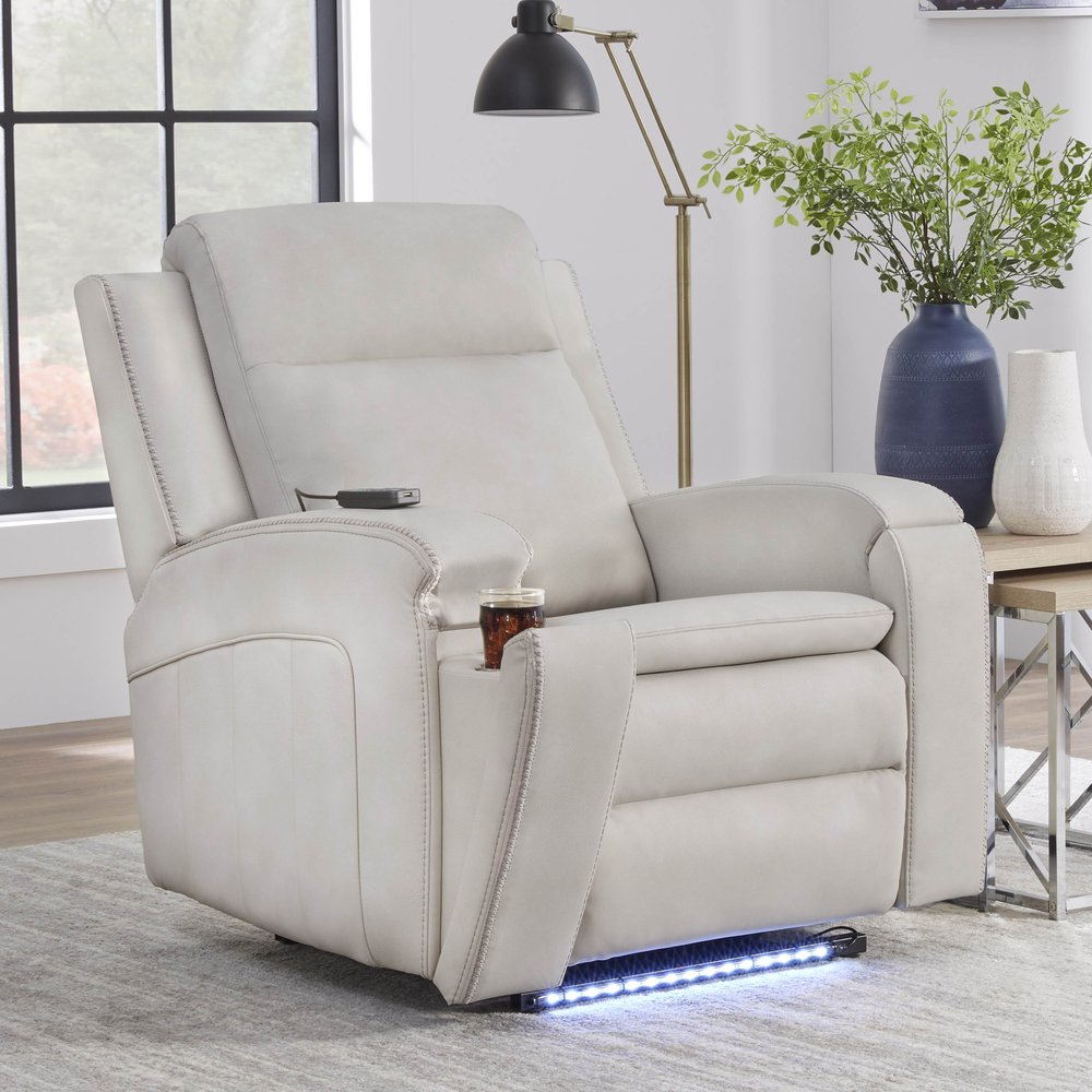 Parker House - Armstrong - Buffy Cream Power Recliner with Heat Massage and Auto-Glide (Set of 2) - Buffy Cream - MARM-KIT-812P5-2-BFCR view 3