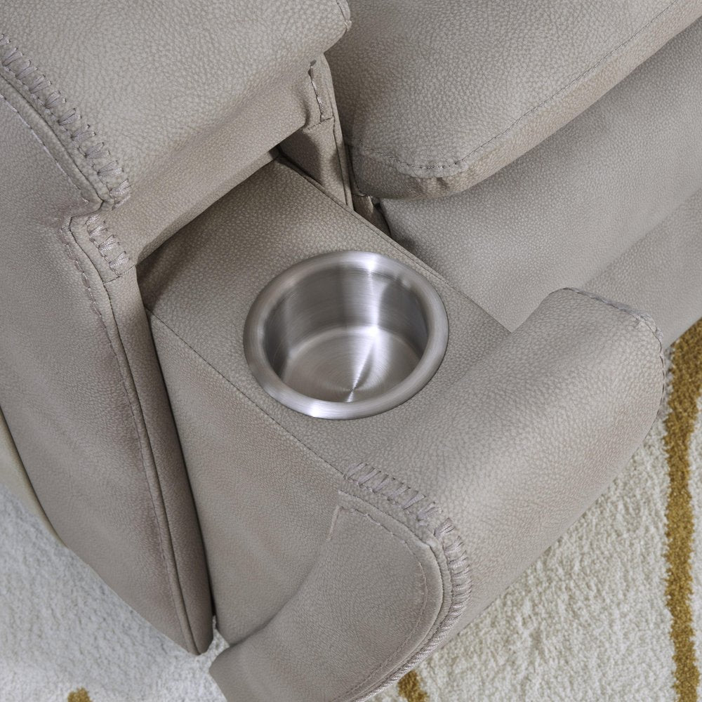 Parker House - Armstrong - Buffy Taupe Power Recliner with Heat Massage and Auto-Glide - Buffy Taupe - MARM-812P5-BFTP view 11