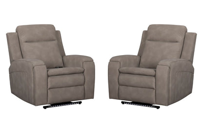 Parker House - Armstrong - Buffy Taupe Power Recliner with Heat Massage and Auto-Glide (Set of 2) - Buffy Taupe - MARM-KIT-812P5-2-BFTP view 1