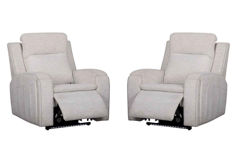 Parker House - Armstrong - Clearwater Sand Power Recliner with Heat Massage and Auto-Glide (Set of 2) - Clearwater Sand - MARM-KIT-812P5-2-CWSN view 1