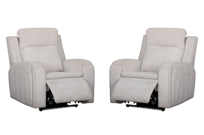 Parker House - Armstrong - Clearwater Sand Power Recliner with Heat Massage and Auto-Glide (Set of 2) - Clearwater Sand - MARM-KIT-812P5-2-CWSN view 1