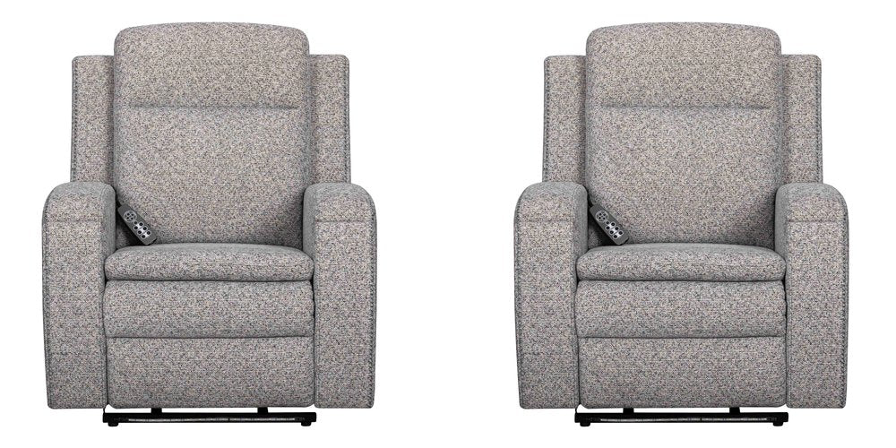 Parker House - Armstrong - Southampton Storm Power Recliner with Heat Massage and Auto-Glide (Set of 2) - Southampton Storm - MARM-KIT-812P5-2-SHST view 1