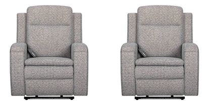 Parker House - Armstrong - Southampton Storm Power Recliner with Heat Massage and Auto-Glide (Set of 2) - Southampton Storm - MARM-KIT-812P5-2-SHST view 1