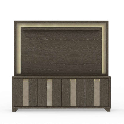 Parker House -  Ascent 90 in. TV Console with Hutch and Back Panel - ASC#90-2-DCH view 1