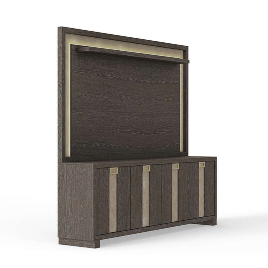 Parker House -  Ascent 90 in. TV Console with Hutch and Back Panel - ASC#90-2-DCH view 2