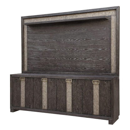 Parker House -  Ascent 90 in. TV Console with Hutch and Back Panel - ASC#90-2-DCH view 3