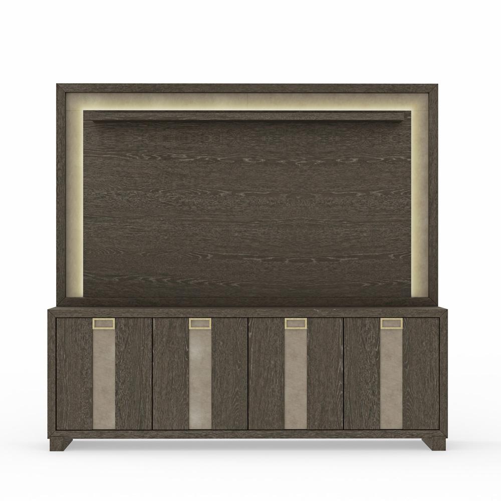 Parker House -  Ascent 90 in. TV Console with Hutch and Back Panel - ASC#90-2-DCH veiw 3