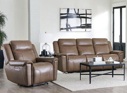 Parker House - Atlantis - Smooth Latte Power Reclining Zero Gravity Sofa and Recliner - MATL-31PHZ-SMLT view 2